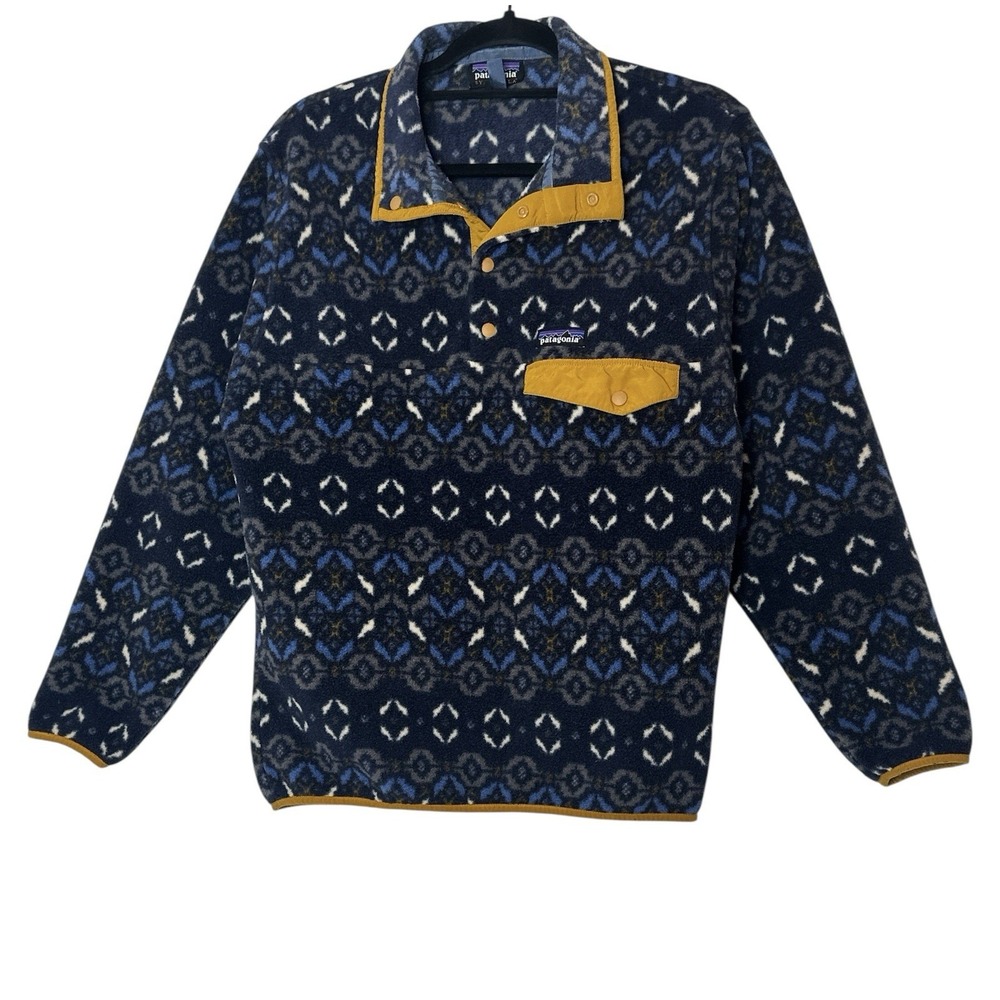 Patagonia Synchilla Pullover Jacket  Men's Small‎ Fleece Retro Outdoors Cozy